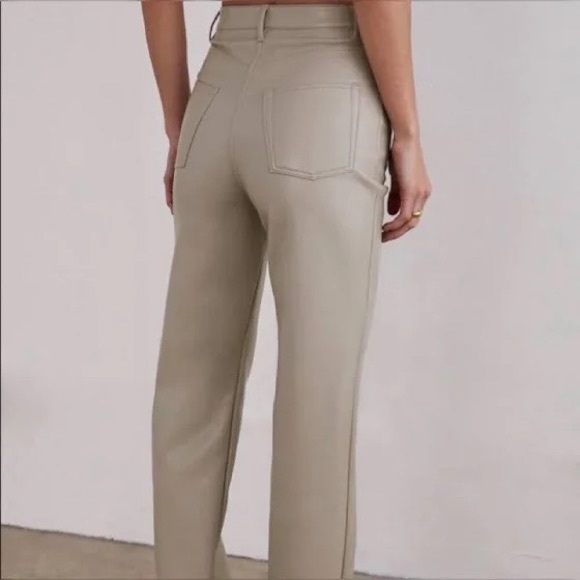 Aritzia Melina Pants in Light Taupe - Picture 2 of 4